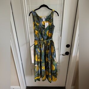 NWT Oscar de La Renta banana dress 8